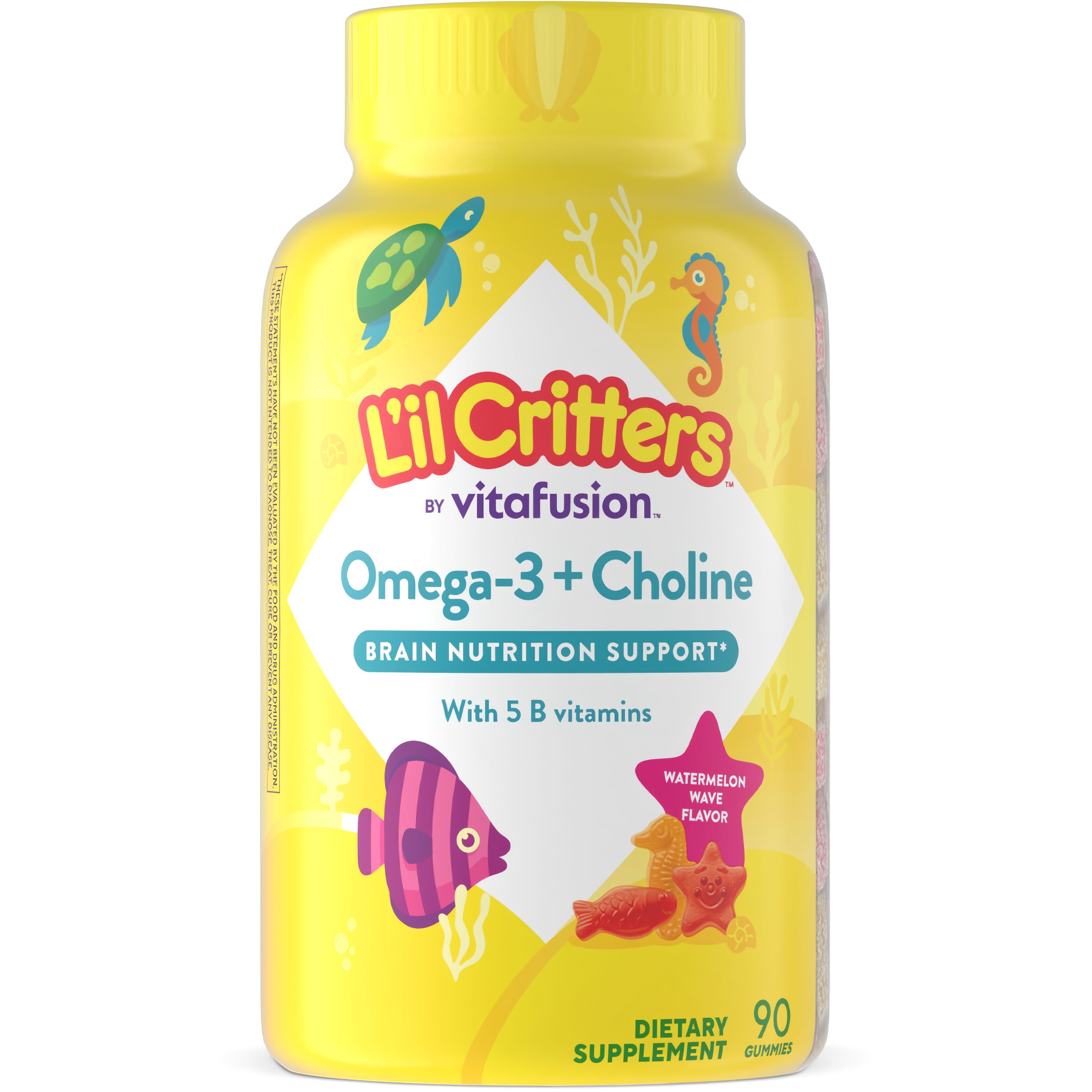 Omega 3 + Choline Gummy Vitamin - 90 Gummies – L'il Critters