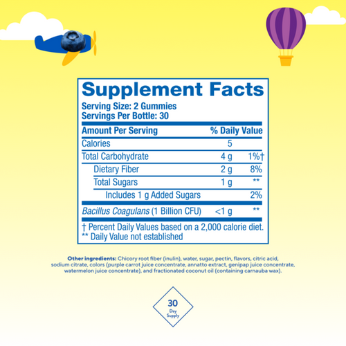 Probiotic Gummy Bear Vitamin, 60 Gummies