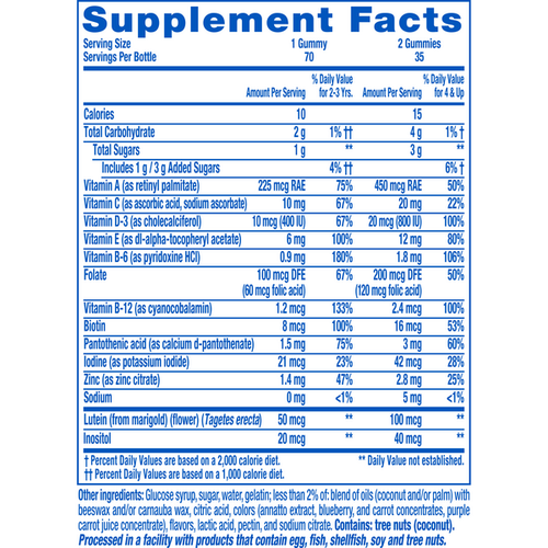 Gummy Vites Gummy Bear Multivitamin, 70 Gummies