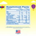 Supplement Facts panel of LC Kids Omega-3 4/3, featuring 60 Gummies.