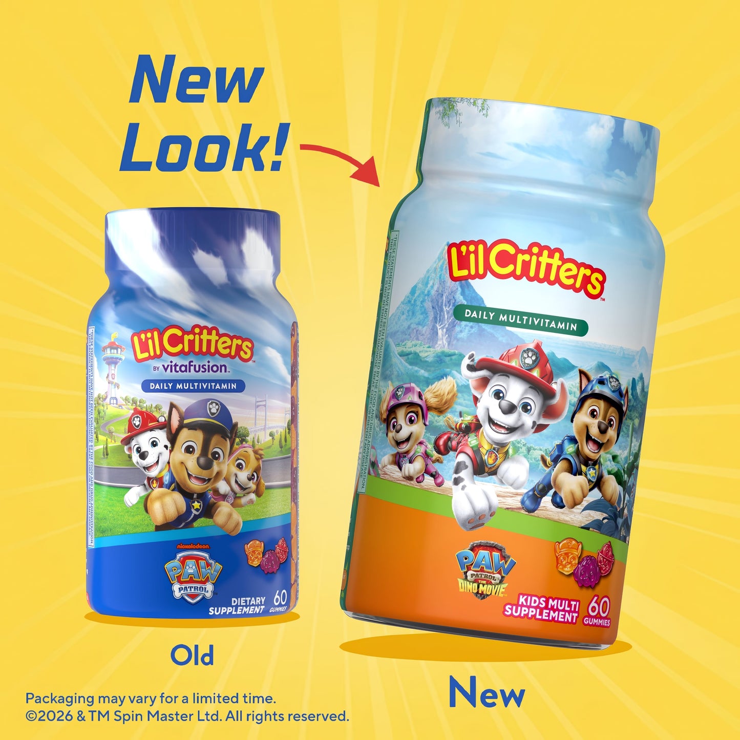 Paw Patrol Multivitamin Gummy, 60 Gummies