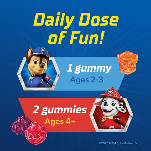 Paw Patrol Multivitamin Gummy, 60 Gummies