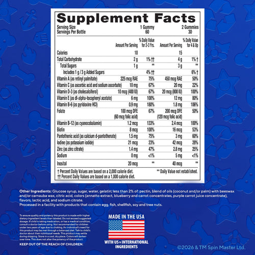 Paw Patrol Multivitamin Gummy, 60 Gummies