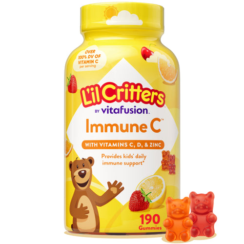 Immune C Plus Zinc and Vitamin D Gummy Bear, 190 Gummies
