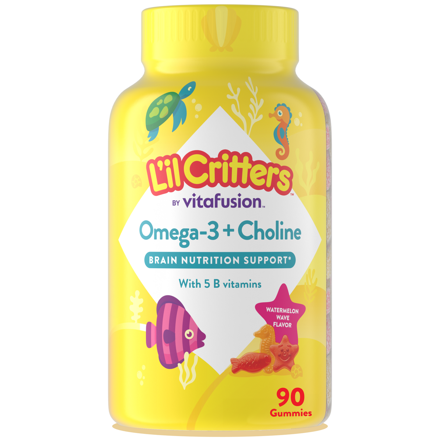 Omega 3 + Choline Gummy Vitamin, 90 Gummies