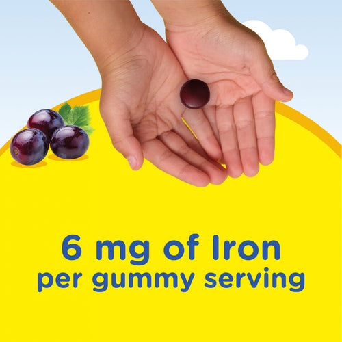 Iron + B Vitamins & Zinc Gummy Bear, 60 Vegan Gummies