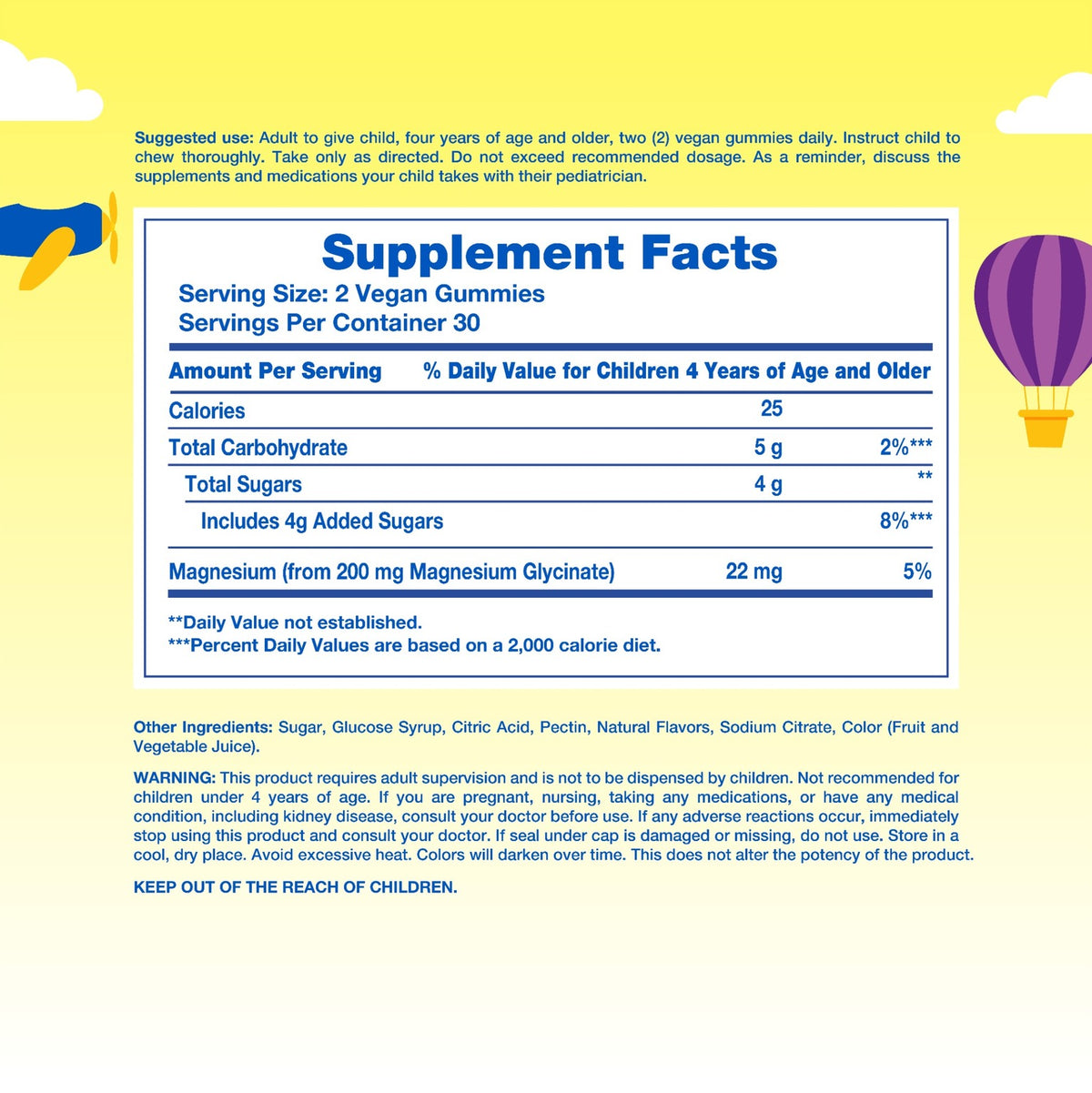Supplement facts