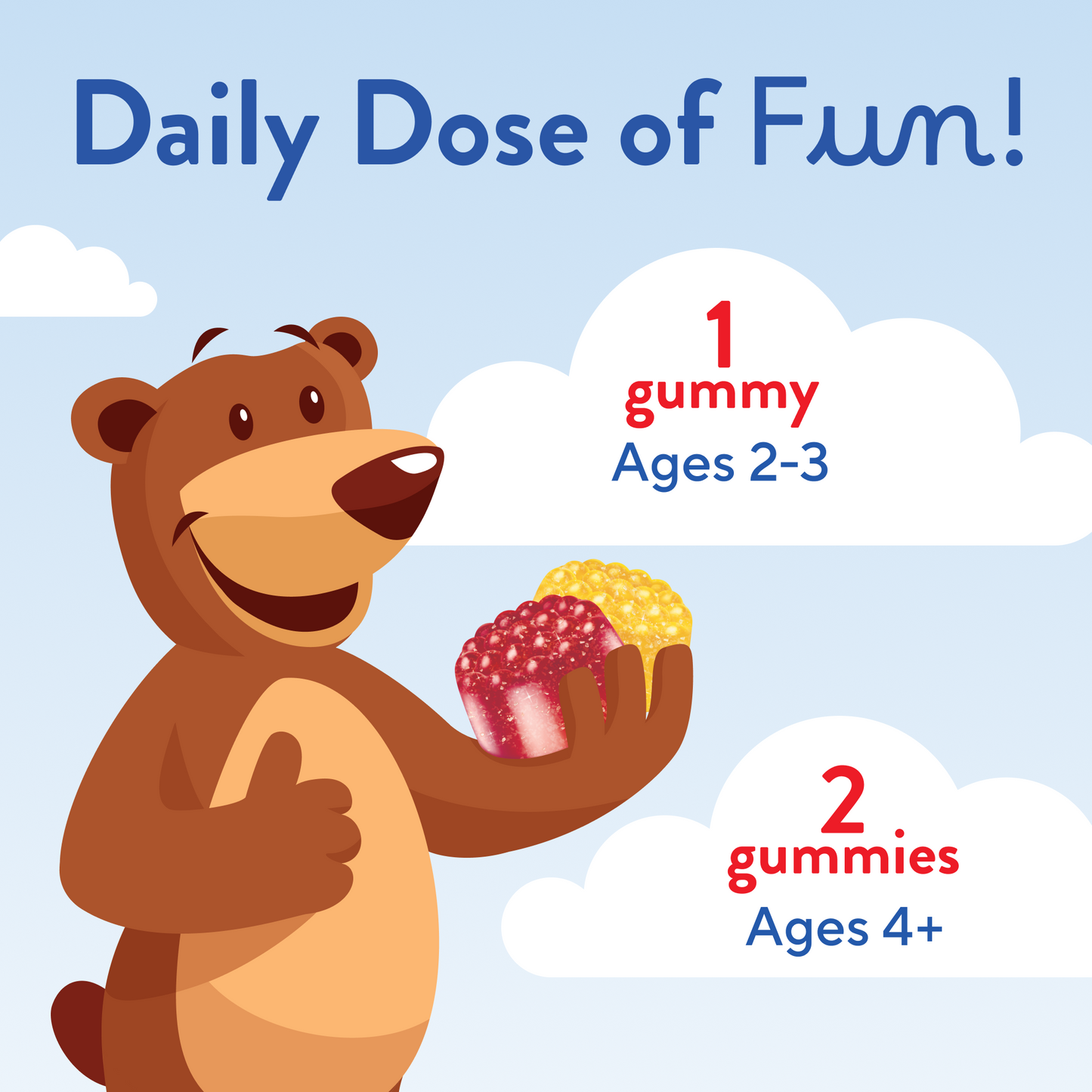 Omega 3 Gummy Bear Vitamin, 120 Gummies