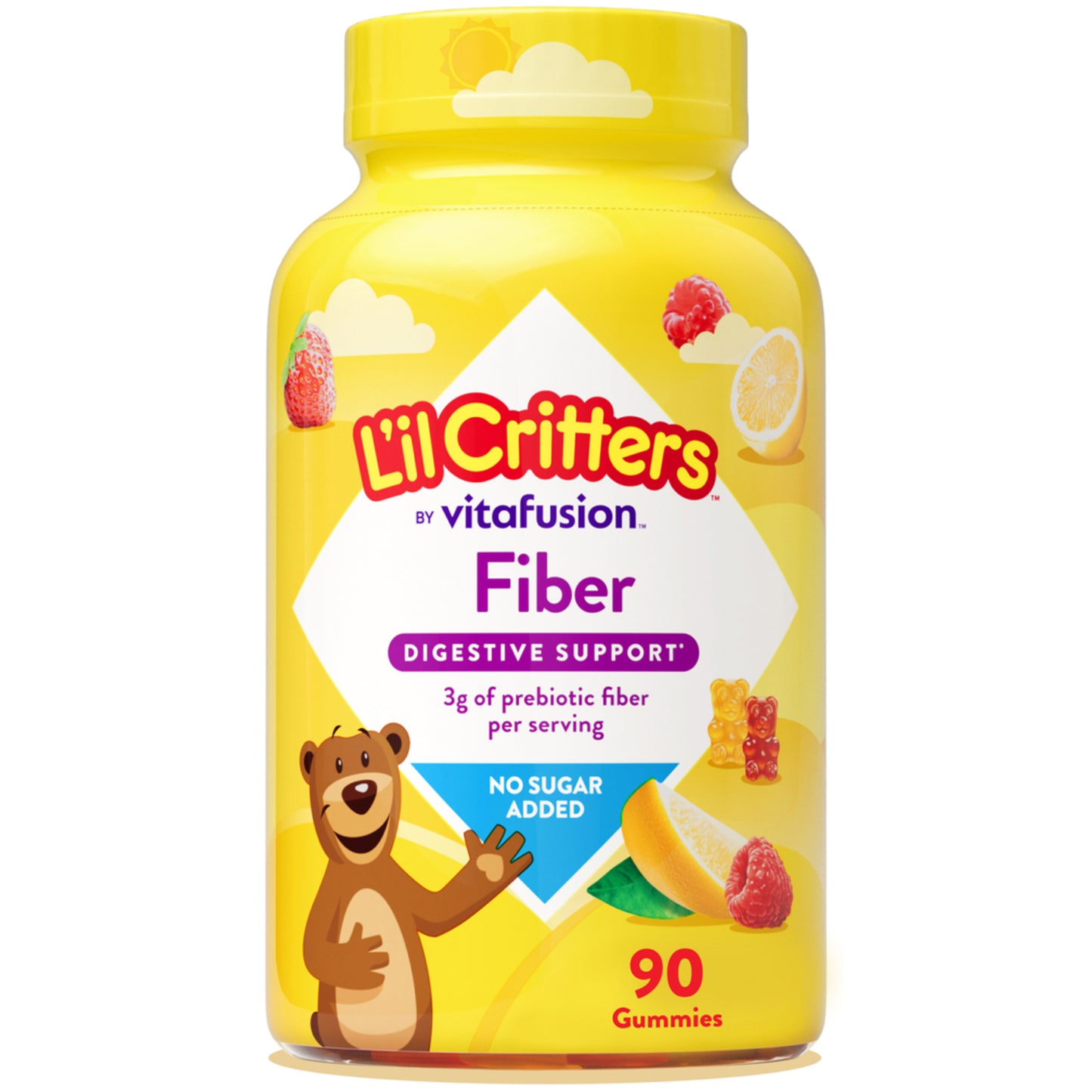 Fiber Gummy Bear Vitamin, 90 Gummies