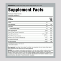 The Supplement Facts panel for LC Kids Iron + B, containing 18 mg of iron in 60 gummies, is displayed on the packaging.