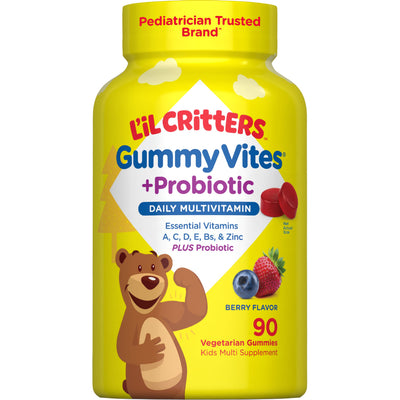 Gummy Vites + Probiotic Gummy Bear Multivitamin, 90 Vegetarian Gummies