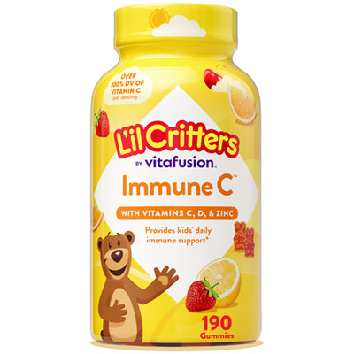 Immune C Plus Zinc and Vitamin D Gummy Bear, 190 Gummies
