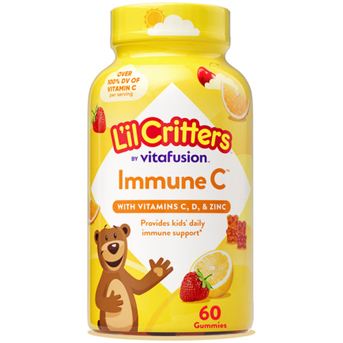 Immune C Plus Zinc and Vitamin D Gummy Bear, 60 Gummies