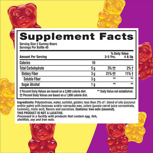 Fiber Gummy Bear Supplement
