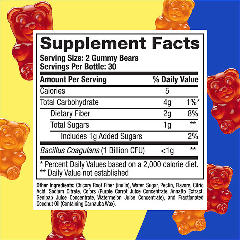 Probiotic Gummy Bear Supplement