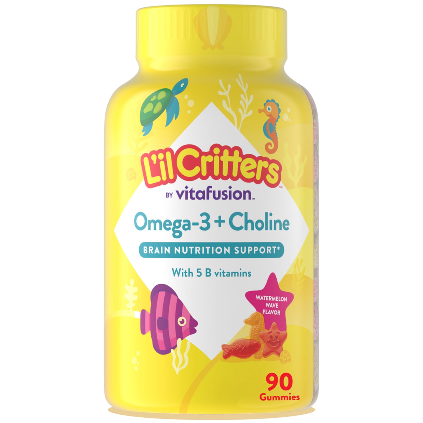 Omega 3 + Choline Gummy Vitamin, 90 Gummies