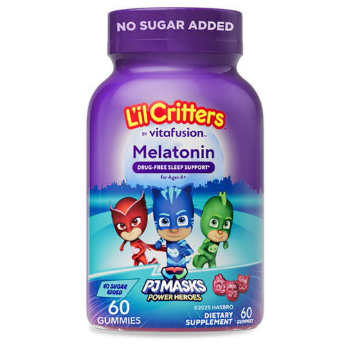 PJ Masks Melatonin Gummy No Sugar Added Vitamin, 60 Gummies