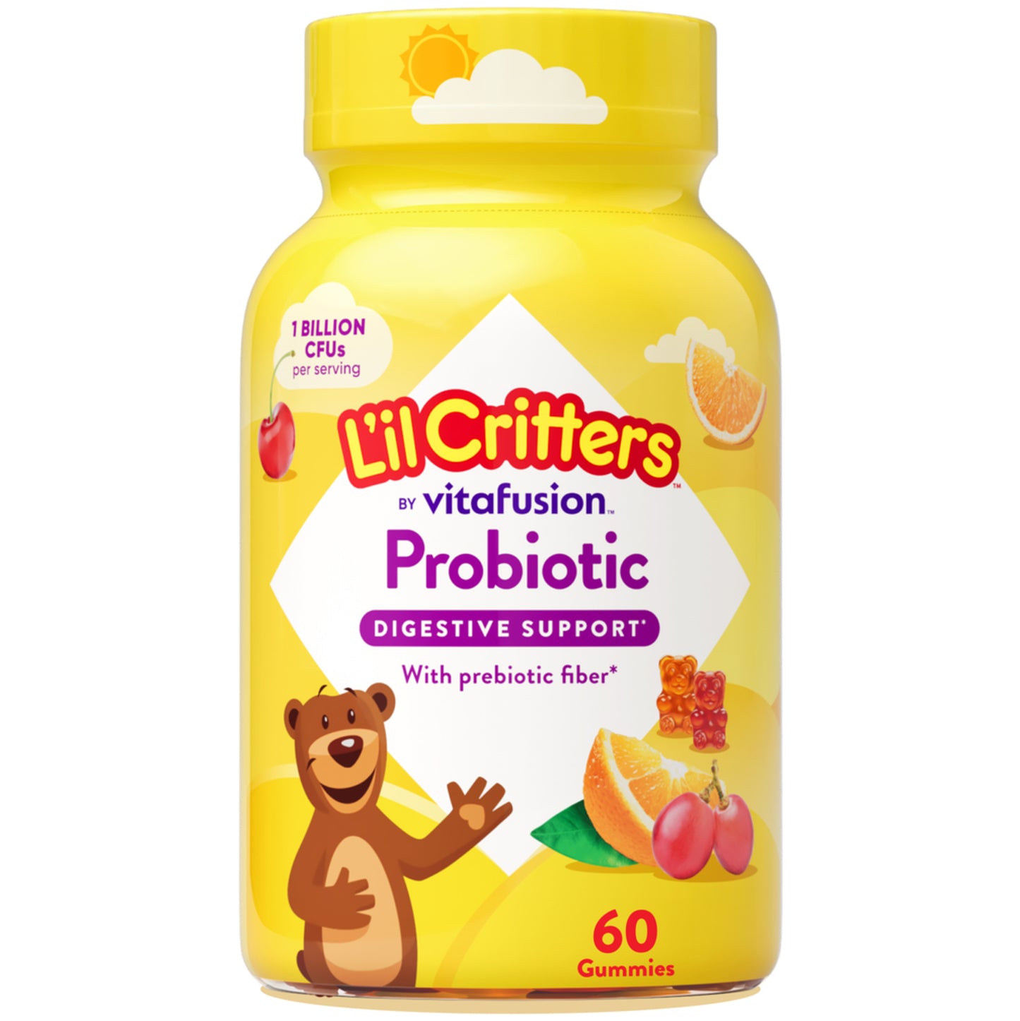 Probiotic Gummy Bear Vitamin, 60 Gummies